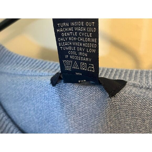 Docker’s Mens XL Light Blue Long Sleeve Pullover Crewneck Sweater - Picture 2 of 4